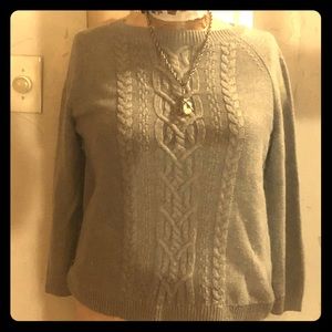 Talbots cotton cable knit sweater